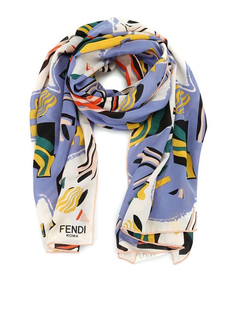 fendi foulard silk scarf|fendi silk scarf vintage.